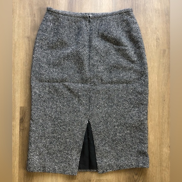 Neiman Marcus Black & White Checkered Skirt - Picture 2 of 3